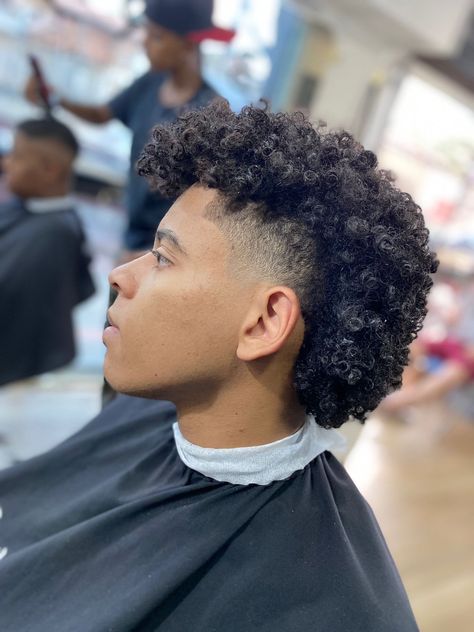 Curly Hair Mullet Men Black, Curly Mullet Men Black, Mullet Hairstyle Black Mens, Mullet On Black Man, Natural Curly Hair Mullet Men, 4c Hair Mullet, Mullet Natural Hair, Mullet 4c Hair, Afro Mullet Men