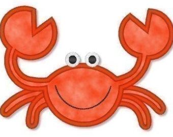 this one Applique idea Crab Applique, Sea Life Animals, Applique Stitches, Girls Applique, Applique Templates, Sewing Appliques, Applique Patterns, Applique Designs, Machine Embroidery Design