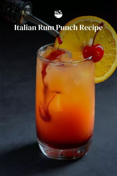 Transport yourself to Italy with our Italian Rum Punch Recipe! 🍋🌿 A symphony of flavors that's a party in every sip. A taste of la dolce vita! 🎉 Italian Alcoholic Beverages, Italian Rum Punch, Moonshine Drinks, Painkiller Drink, Fruity Rum Drinks, Rum Punch Recipe, Bar Tender, Alcoholic Punch Recipes, Rum Punch Recipes