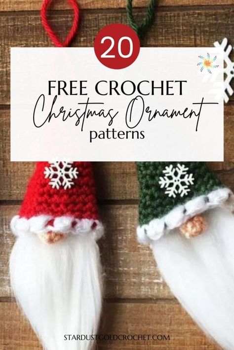 Handmade Embellishments, Crochet Christmas Ornaments Free, Crochet Knit Sweater, Gold Crochet, Christmas Tree Lots, Sweater Ideas, Diy Christmas Tree Ornaments, Needlework Crafts, Aesthetic Crochet