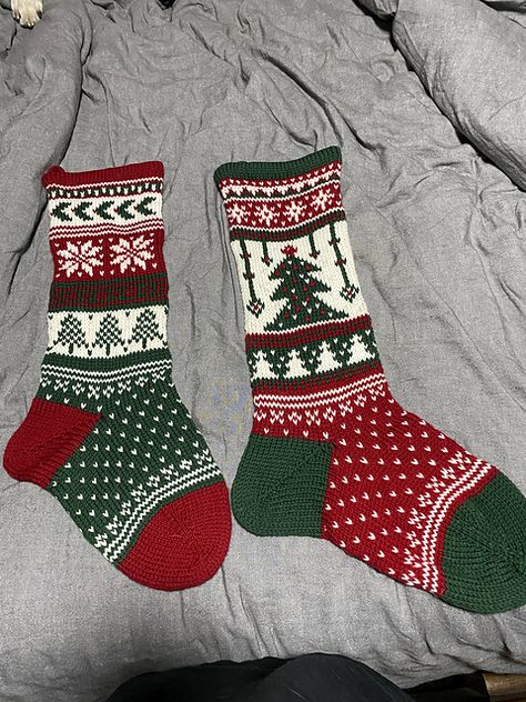 Ravelry: AprilMaple's Christmas Stocking Collection Christmas Stockings Knitting Pattern, Christmas Socks Pattern, Sustainable Christmas, Knit Stockings, Stocking Pattern, Socks Pattern, Xmas Stockings, Cascade Yarn, Sock Patterns