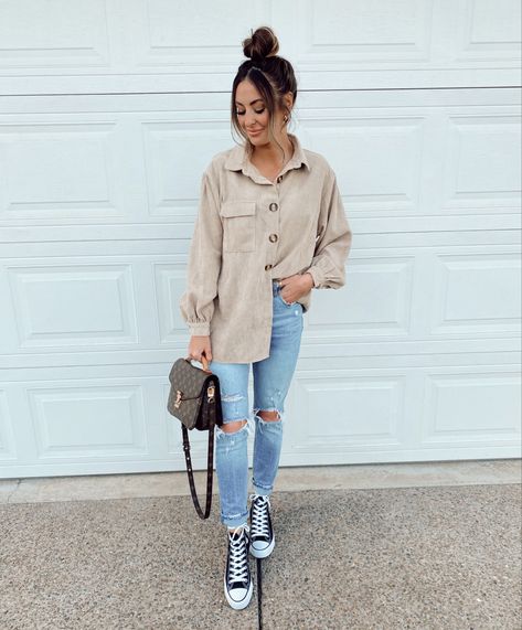 Corduroyed Jacket Outfits, Fall Corduroy Jacket Outfit, Corduroy Button Down Shirt Outfit, Tan Corduroy Jacket Outfit, Oversized Corduroy Jacket Outfit, Corduroy Shirt Outfit Women, Corduroy Shacket Outfit, Corduroy Shirt Outfit, Corduroy Jacket Outfit