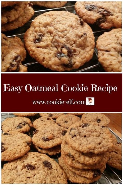 Easy Oatmeal Cookie Recipe, Easy Oatmeal Cookies, Easy Oatmeal Raisin Cookies, Cookies Recipes Easy, Oatmeal Cookies Recipes Easy, Quick Oatmeal, Oatmeal Cookie Recipe, Oatmeal Cookies Easy, Easy Cookie Recipe