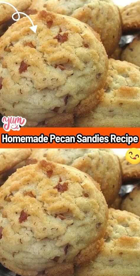 Homemade Pecan Sandies offer a delightful twist on a classic cookie, marrying the rich flavors of butter and pecans with a sweet, crumbly texture that melts in your mouth. Pecan Sandies Recipe, Pecan Sandies Cookies, Sandies Recipe, Sandies Cookies, Family Meal Recipes, Pecan Sandies, Crispy Cookies, Chocolate Crinkles, Pecan Cookies