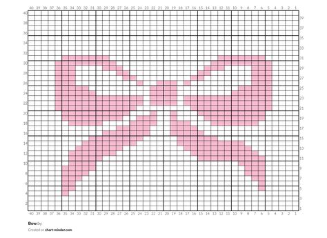 Crochet Graph Patterns Flowers, Crochet Pattern Guide, Butterfly Pixel Grid Crochet, Crochet Images Pictures, Bow Granny Square Pattern, Vivienne Westwood Pixel Grid, Bow Cross Stitch Pattern, Graphs For Crochet, Pixel Graph Crochet Chart Free Pattern