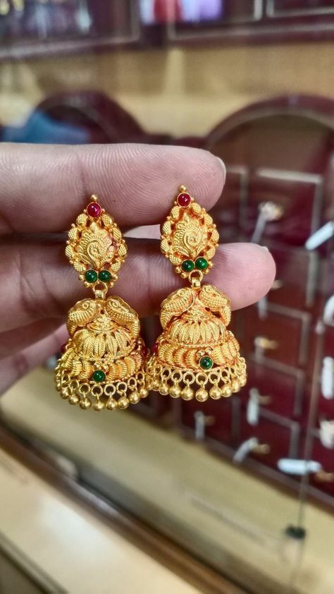 Hear Rings Gold Buttalu, Ear Rings For Women In Gold Buttalu, Jumkas Gold Indian Bridal Latest, Jumka Design Gold Latest, Julary Jewelry Design, Gold Buttalu Earrings Latest, Jumka Design Gold, Jumkas Gold, Jhumka Designs Gold