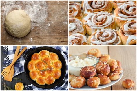 10 Tasty Things to Make With Pizza Dough (Besides Pizza) | eHow Make With Pizza Dough, Taco Bowl Recipe, Pizza Crust Dough, Appetizers Healthy, Easy Recipes For Breakfast, Sweet Potato Souffle, Dinner Desserts, Yeast Dough, Mexican Breakfast Recipes