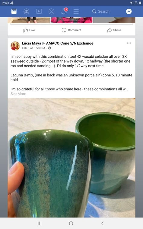 Clay Lesson, Amaco Glazes, Ceramic Glaze Recipes, Glaze Ceramics, Glaze Recipe, Pottery Glazes, Ceramics Ideas Pottery, Ceramic Studio, Pottery Pieces