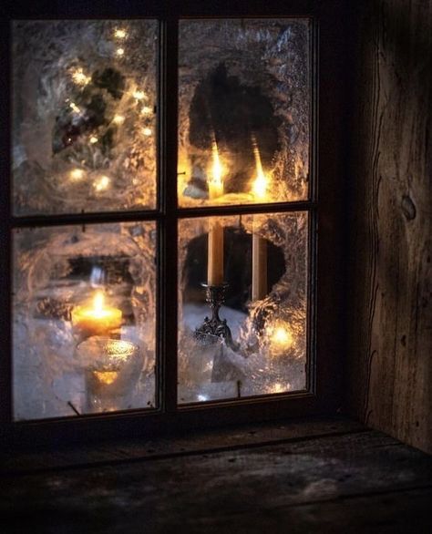 Dark Victorian Christmas, Winter Window, Dark Christmas, Candle Aesthetic, Winter Magic, Winter Scenery, Winter Pictures, Christmas Scenes, Victorian Christmas