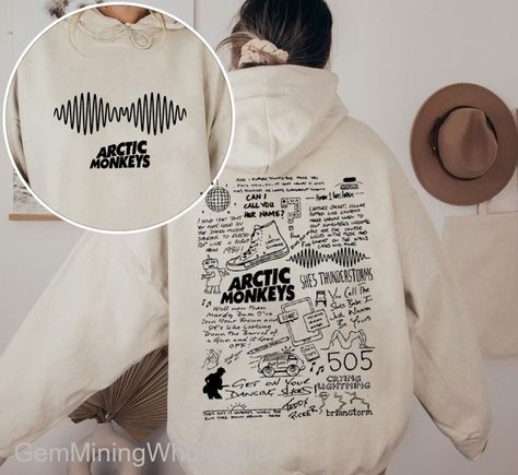 Arctic Monkey 2 Sides Sweatshirt,aesthetic Arctic Monkey Shirt, Arctic Monkey Fan Gift Merch 2023, Music Lover Shirt,jumper Rock Band Hoodie Arctic Monkeys Merch, Arctic Monkeys Shirt, Arctic Monkey, Hoodie Design Ideas, Music Hoodies, Monkey 2, Monkey Shirt, Sweatshirt Aesthetic, Artic Monkeys