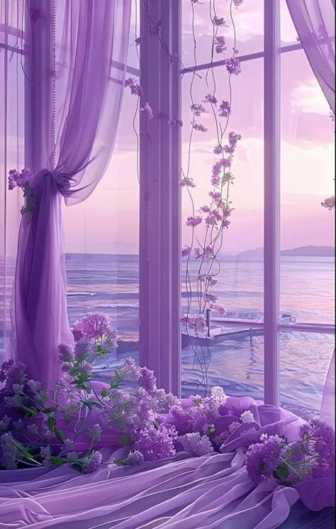 Purple Ethereal Aesthetic, Purple Homescreen, Cute Images For Wallpaper, Purple Night, Purple Flowers Wallpaper, Lilac Sky, Iphone Wallpaper Classy, Lakeside Cabin, Purple Vibe