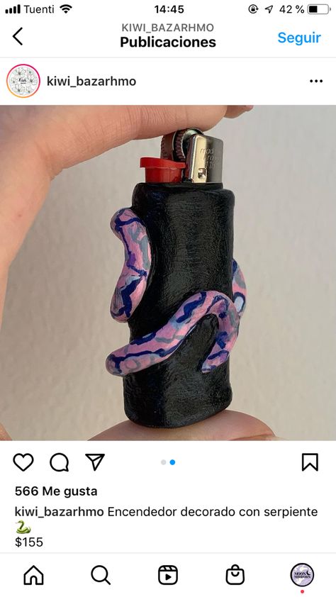 Diy Lighter Design, Painted Lighters, Lighter Art, Sculpture Art Clay, Diy Crafts To Do, Clay Art Projects, Handmade Lighting, Art Clay, Diy Creative Crafts