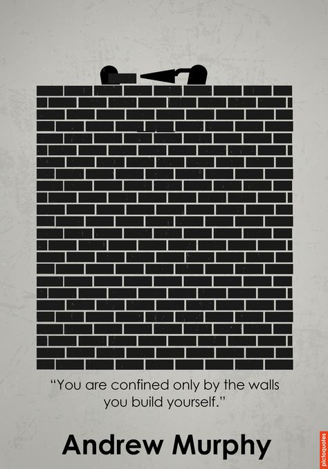 "You are confined only by the walls you build yourself." #quotes #pictoquotes #motivation Build Yourself Quotes, Mental Workout, Quotes And Lyrics, Yourself Quotes, Build Yourself, Happiness Journal, Minimalist Quotes, Hard Work Quotes, Proverbs Quotes