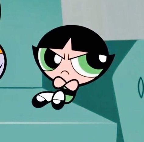 Powerpuff Girls, Green Eyes, Black Hair, Green, Hair, Black