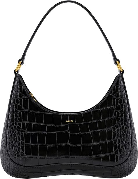 Jw Pei Bag, Business 101, Jw Pei, Gucci Tote Bag, Women's Bags By Style, Trendy Handbags, Vegan Leather Bag, Ostrich Leather, Purse Black