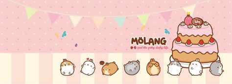 Molang Kawaii Graphics, Samsung Photos, Cake Carrot, You're Special, Kawaii Clipart, Planner Icons, Cake Banner, Cute Banners, Because I Love You