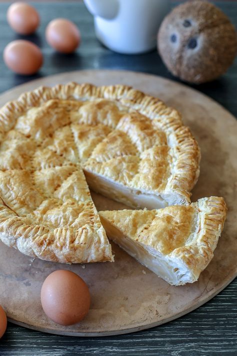 Buko Pie - Ang Sarap Buko Pie Recipe, Recipes Using Puff Pastry, Buko Pie, Coconut Meat, Philippines Recipes, Philippines Food, Steam Recipes, Filipino Desserts, Filipino Dishes