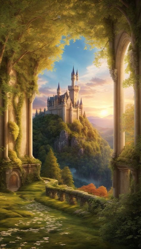 Unreal Places, Medieval Series, Gym Fails, Awesome Houses, Castle Background, Castle Decor, Underwater Art, Ancient Stone, Forest Bathing