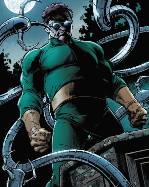 Dr Otto Octavius, Doctor Octavius, Otto Octavius, Dr Octopus, Doctor Octopus, Doc Ock, Comic Villains, Comic Book Artwork, Octopus Art