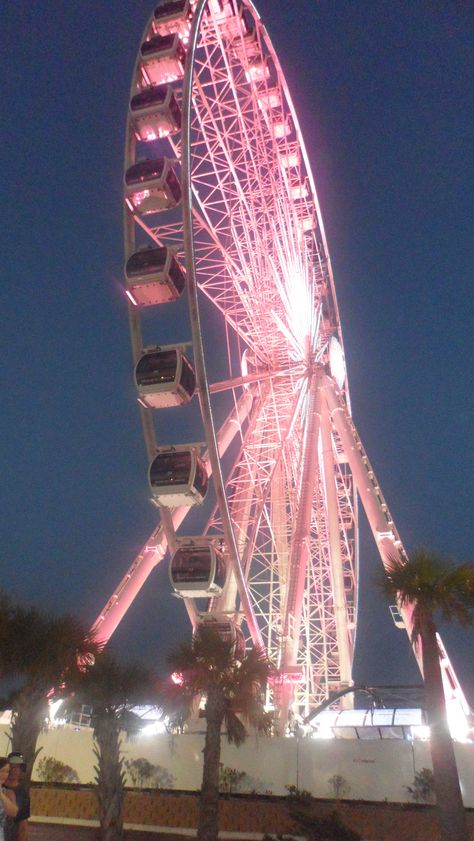 Pink fun Pink Roller Coaster, Pink Ferris Wheel Aesthetic, Pink Ferris Wheel, Ferry Wheel Aesthetic, Pink Carnival, Circus Aesthetic, Theme Parks Rides, Carnival Rides, Amusement Park Rides