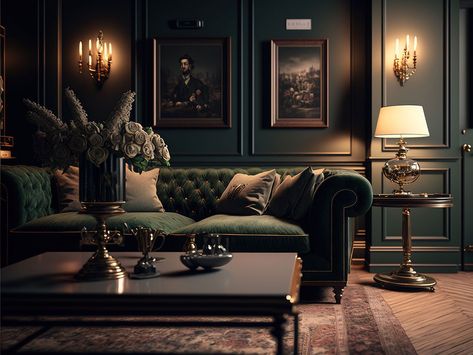 Rococo Baroque, Music Lounge, Art Deco Living, Dark Environment, Art Deco Living Room, Dark Home Decor, Luxury Living Room Design, Sophisticated Decor, Dark Home