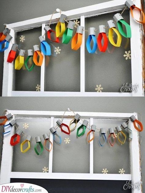 Christmas Light Window Display, Christmas Door Decorations Simple, Crafts Using Tissue Paper, Holiday Dance Decorations, Classroom Decor Christmas Ideas, Christmas Lights Art Project For Kids, Christmas Decor Preschool, Diy Christmas Gifts By Kids, Simple Christmas Door Decor