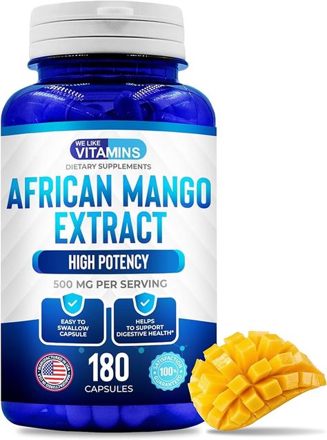 5000mg Equivalent 10:1 Extract 180 Capsules - 6 Month Supply of African Mango Capsules – Supports Metabolism of Fat and Digestive Health Herbal Elixir, Glutathione Whitening, African Mango, Coconut Oil Pulling, Increase Metabolism, Black Seed Oil, Digestive Health, Get Healthy, Dietary Supplements