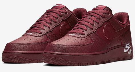 Nike Air Force 1 Low "Maroon" Air Force Nike, Maroon Nike, Maroon Shoes, Air Force Shoes, Kicks Shoes, Tops Nike, Custom Nike Shoes, Africa Dress, Nike Shoes Jordans