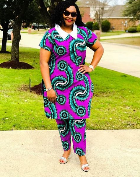 Kitenge Trousers For Women, Kitenge Designs For Older Women, African Print Pants, Kitenge Designs, African Kaftan, Pant Outfits, African American Fashion, Kaftan Tops, African Fabric Dress