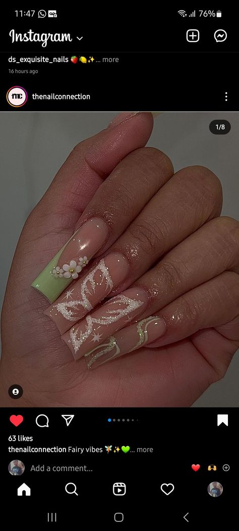 Sage Green Nail, Green Nail Design, Army Nails, Quince Nails, Hoco Nails, Green Acrylic Nails, Green Nail Designs, Green Nail, Stiletto Nails Designs