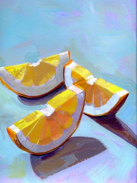 Food Paintings, Food Art Painting, Food Art Photography, Sun Painting, Gouache Art, Food Painting, Soyut Sanat Tabloları, Fruit Painting, Sun Art