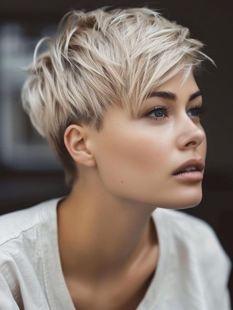 2024 Trendy Short Haircuts for Women - Layers, Bangs & Styles Womens Short Layered Haircut, Haircut And Color 2024, Short Stylish Haircuts For Women, Short Bang Hairstyles, Short Hair Women 2024, Short Hairstyle Women Thick Hair 2024, Pixie Haircut For Straight Hair, What To Do With Short Hair, Women’s Short Hairstyles