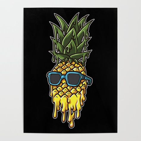 Diy Pineapple Decor, Pirate Skull Tattoos, Pineapple Drawing, Pineapple Tattoo, Crown Drawing, Cute Pineapple, Pineapple Decor, Welcome To The Future, Pineapple Design