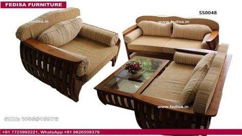 Wood Sofa Set, Sofa Set Wooden, Wooden Sofa Set, Set Sofa, Furniture Design Wooden, Wooden Sofa, Wood Sofa, Sofa Cushion, Table Set