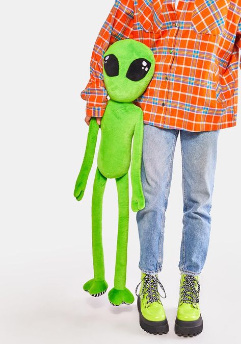 Alien Clothes, Alien Plush, Alien Aesthetic, Alien Costume, Doll Home, Weird Fashion, Room Decorating, Unique Home, Green Man