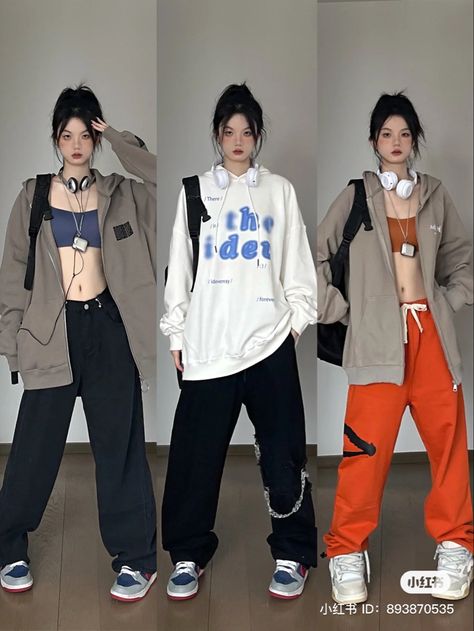 Streetcore Clothes, China Street Fashion, Streetwear Lifestyle, Girls Attire, Design Makeup, Trendy Outfits For Teens, Clothing Summer, Tomboy Style Outfits, Easy Trendy Outfits