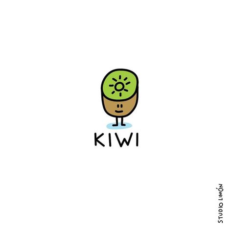 Kiwi Logo Design Ideas, Kiwi Logo Design, Cute Kiwi Drawing, Kiwi Fruit Tattoo, Kiwi Doodle, Kiwi Fruit Drawing, Kiwi Cartoon, Kiwi Drawing, Kiwi Logo