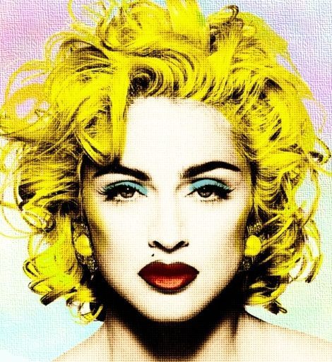 Madonna #popart Pop Art Celebrities, Pop Art Portraits Celebrities, Portraits Celebrities, Andy Warhol Pop Art, Madonna 80s, Madonna Art, Madonna Photos, Warhol Art, Pop Art Comic