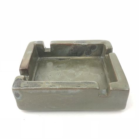 New Listing! Vintage Art Pottery Ash Tray Hand Made Home Made Ceramic Art Small Rectangle #Geometric https://www.ebay.com/itm/202258309507?roken=cUgayN&soutkn=Ne2pUB #lilsforgetmenots #ebaystore #vintagehomegoods #vintageashtray #ceramicart #eBayseller Ash Tray Pottery Ideas, Ash Trays Clay, Handmade Ashtray, Ceramic Ash Tray, Ceramic Art Ashtray, Ash Tray Clay, Ash Tray, Ceramic Ashtray Handmade, Ceramic Ash Tray Handmade