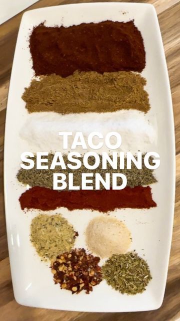 Joy Bauer on Instagram: "✨ TACO SEASONING BLEND 🌮 Store-bought taco seasoning packets are SO convenient, but if you have a few spare minutes you can easily make your own with this DIY recipe! It’ll take your tacos, burritos and other Mexican masterpieces over the top. 💁‍♀️ Just mix these ingredients together⤵️ • 2 Tbsp chili powder • 1 Tbsp ground cumin • 2½ tsp kosher salt • 2 tsp black pepper • 1 tsp paprika • ½ tsp garlic powder • ½ tsp onion powder • ½ tsp red pepper flakes • ½ tsp dried Easy Taco Seasoning Recipe, Taco Seasoning Easy, Taco Seasoning Mix Recipe, Spicy Taco Seasoning, Make Taco Seasoning, Taco Salat, Homemade Taco Seasoning Mix, Homemade Taco Seasoning Recipe, Spicy Tacos