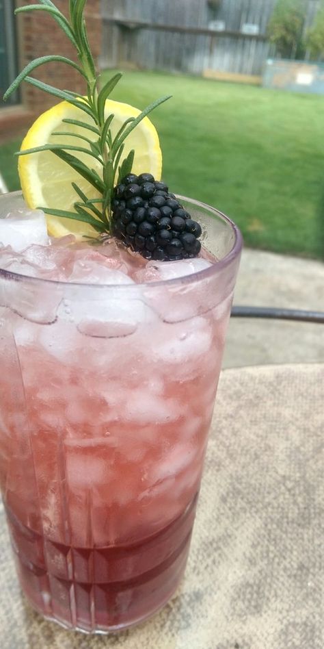 Blackberry Shrub, Shrub Recipe, Chicken Fingers, Rosemary Sprigs, Syrup Recipe, Red Wine Vinegar, Fruit Flavored, Balsamic Vinegar, Non Alcoholic