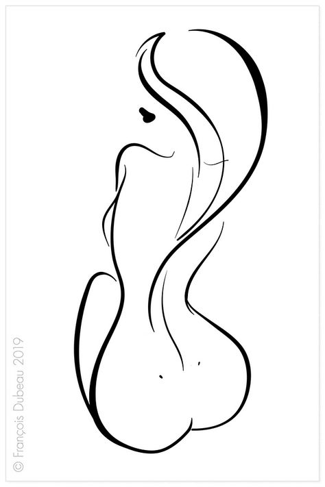 Woman's Back, Native Artwork, Art Picasso, Line Art Images, Simple Line Drawings, Picasso Art, Female Art Painting, Shadow Art, Black And White Art