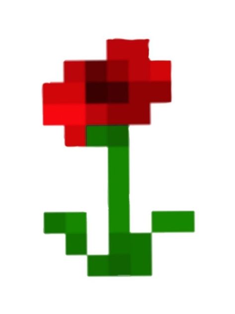 Flor Minecraft, Flower Pixel Art, Minecraft Flowers, Diy Minecraft Decorations, Flower Paper Craft, Diy Minecraft, Hello Kitty Crafts, Pixel Art Tutorial, Easy Pixel Art