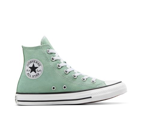 The most iconic, ever. The Chuck Taylor All Star has morphed since its creation in 1917. Still, despite the everchanging landscape of fashion and decades’ worth of trends, the everyday icon lives on. A simple design, a timeless silhouette, an unmistakable ankle patch— something familiar for every iteration of you, no matter where your style might lead you next. Converse Chuck Taylor All Star Canvas High Top Shoe In Green, Size 10.5 (M) / 12.5 (W) High Top Shoe, Running Accessories, Womens Basketball Shoes, All Stars Converse, Mens Athletic Shoes, Unisex Shoes, Converse Chuck Taylor High, Converse Chuck Taylor All Star, High Top Shoes