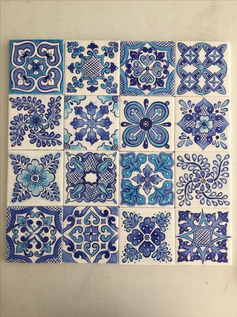 Blue Pottery Patterns, Pictures Of Artists, Blue Pottery Designs, Iznik Tile, Turkish Tile, Turkish Tiles, Wedding Inspirasi, Clay Sculptures, Turkish Art