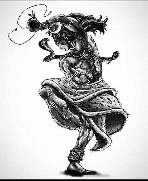 Shiva Realistic Drawing, Shiv Tandav Sketch, Shiva Angry Tattoo, Angry Lord Shiva Sketch, Lingam Tattoo, Hindu Mythology Tattoo, Lord Shiva Angry, Tattoos God, Yoga Art Painting