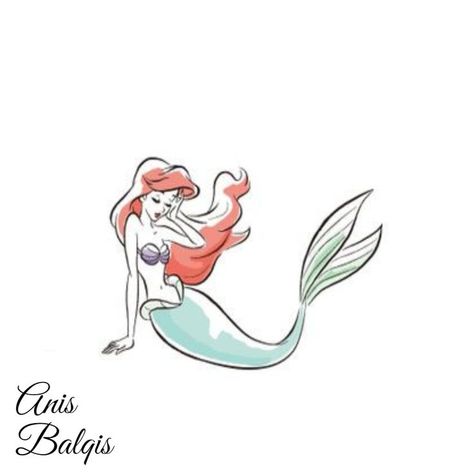 Ariel Tattoo, Diy Textiles, Mermaid Drawings, Disney Songs, Ariel The Little Mermaid, Little Mermaid, The Little Mermaid, Ariel, Cartoon Characters