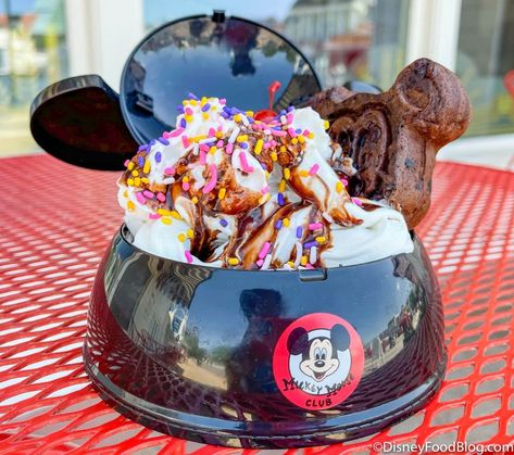 REVIEW: Chocolate Mickey Waffle Sundaes Are BACK in Disney World! | the disney food blog Disney World Cheap, Caramel Apple Oatmeal Cookies, Mickey Waffle, Lava Cookies, Coffee Cake Cookies, Apple Oatmeal Cookies, Carrot Cake Cookies, Cheap Food, Best Cookies