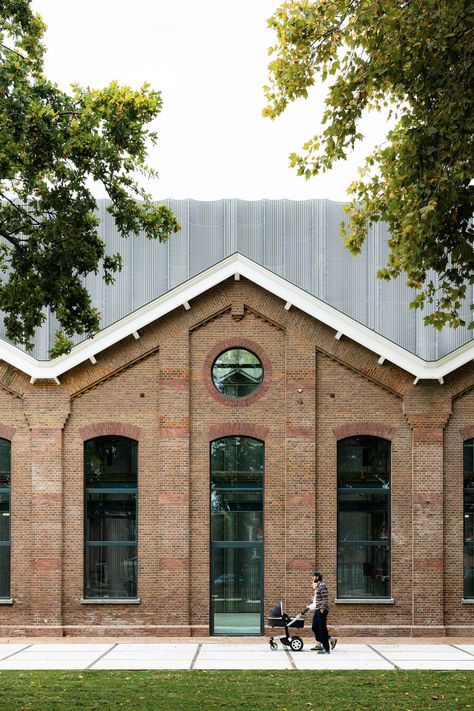 Workshop Building, Industrial Hall, Community Hub, Steel Trusses, Architectural Studio, Contemporary Elements, Building Roof, Van Damme, Community Space