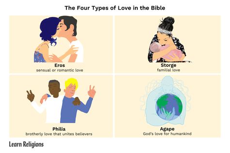 Explore four unique loves found in Scripture and passages that spotlight their meaning. 4 Types Of Love, Love In The Bible, Love Types, Children Bible Lessons, Different Types Of Love, Things To Study, Bible Principles, February Month, Forms Of Love